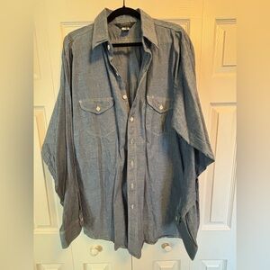 Blue Button-Up Shirt
